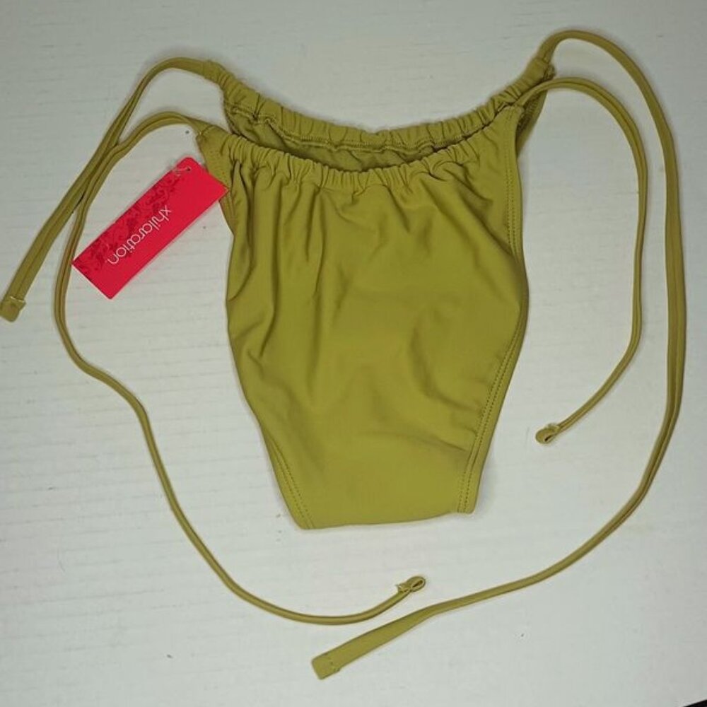 New Xhilaration Olive Bikini Bottom, Size M (4-6)